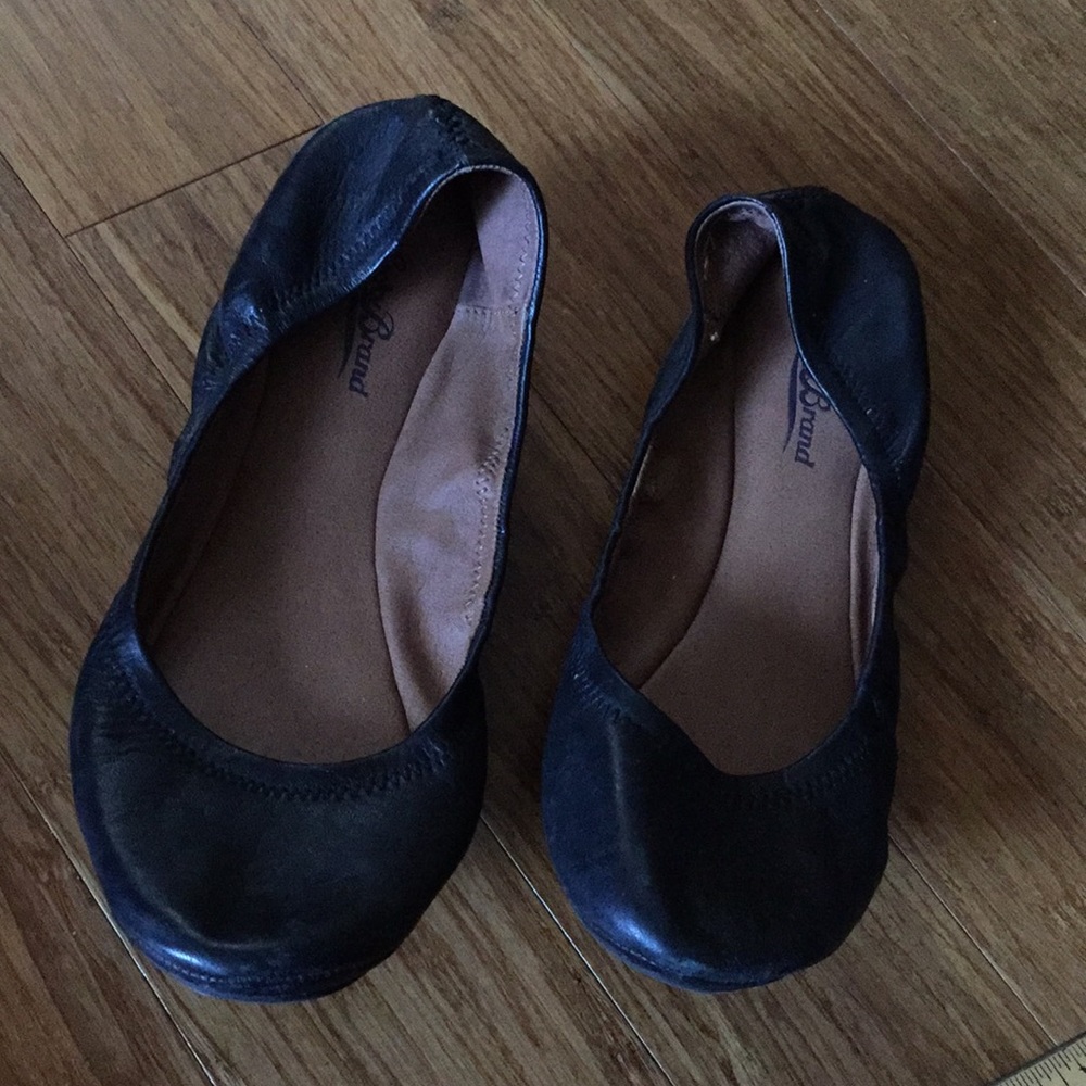 Lucky Brand Leather Flats Black sz 9.5